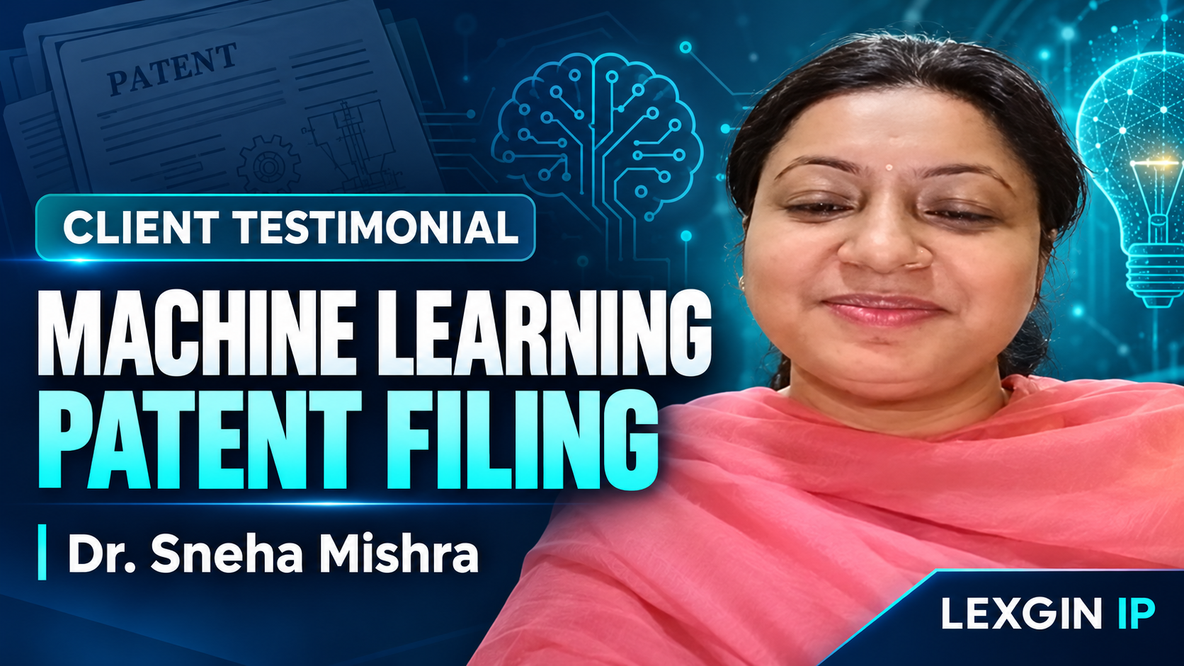 Machine Learning Patent Filing Testimonial - lexgin patent filing